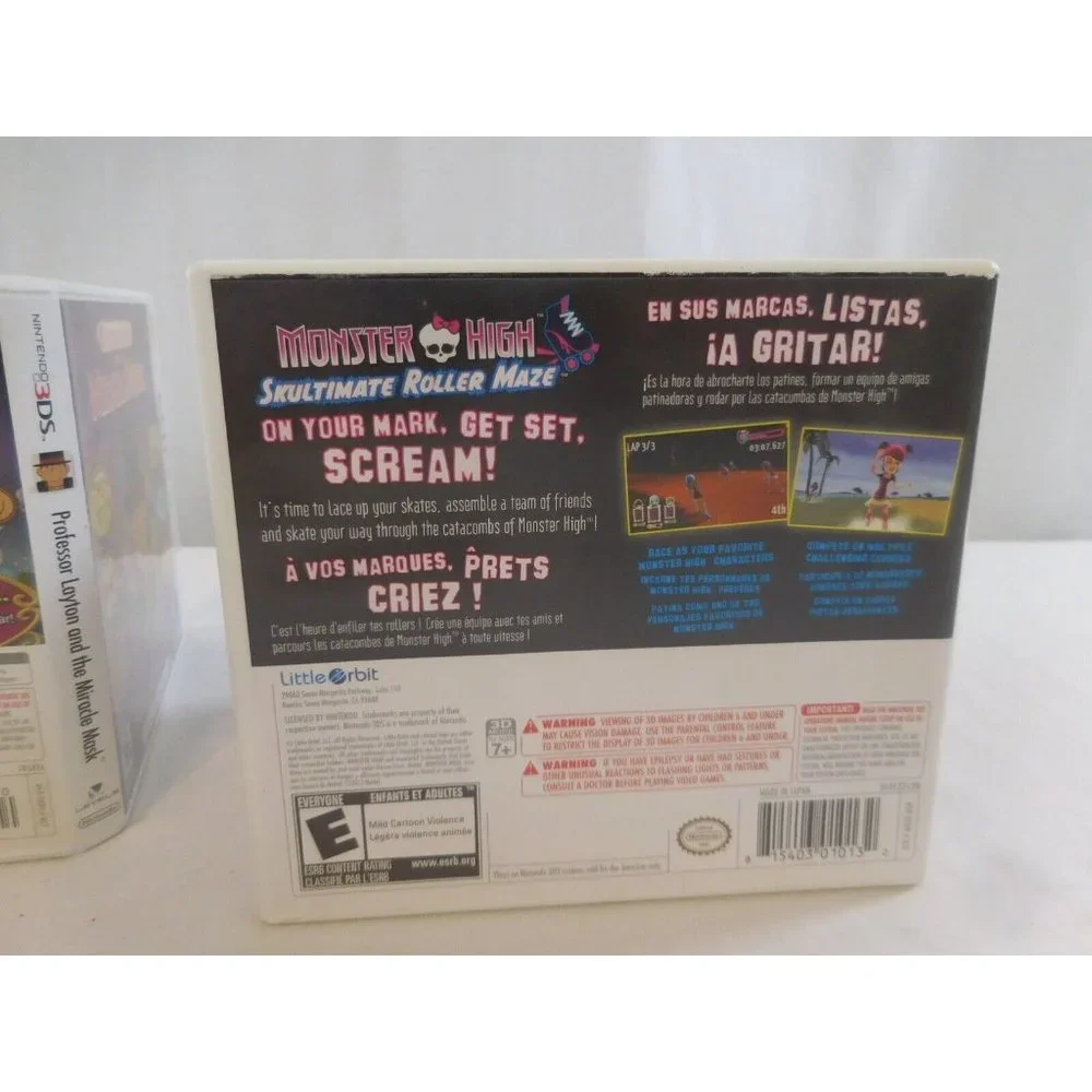 Professor Layton and the Miracle Mask (Nintendo 3DS, 2012) Complete + Monster Hi